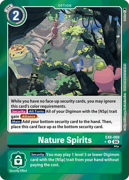 Nature Spirits [EX8-069] (Limited Foil) [Chain of Liberation] | The Time Vault CA