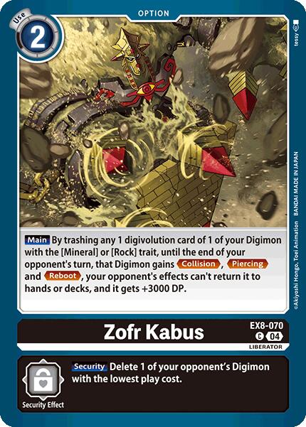 Zofr Kabus [EX8-070] [Chain of Liberation] | The Time Vault CA