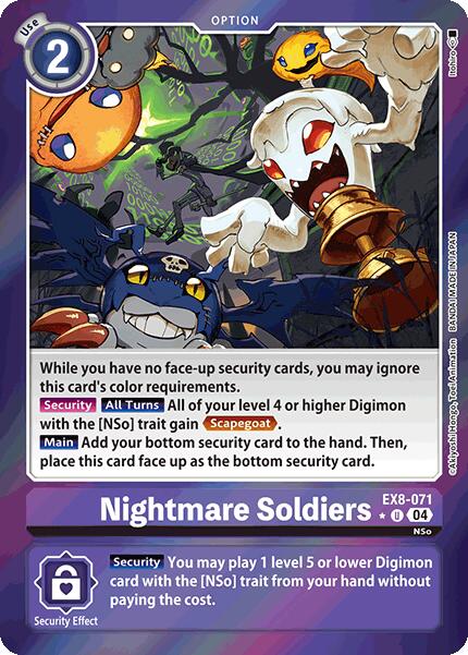 Nightmare Soldiers [EX8-071] (Limited Foil) [Chain of Liberation] | The Time Vault CA