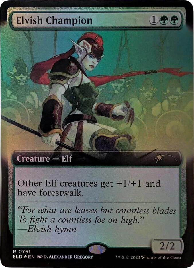 Elvish Champion (Extended Art) [Secret Lair Drop Series] | The Time Vault CA