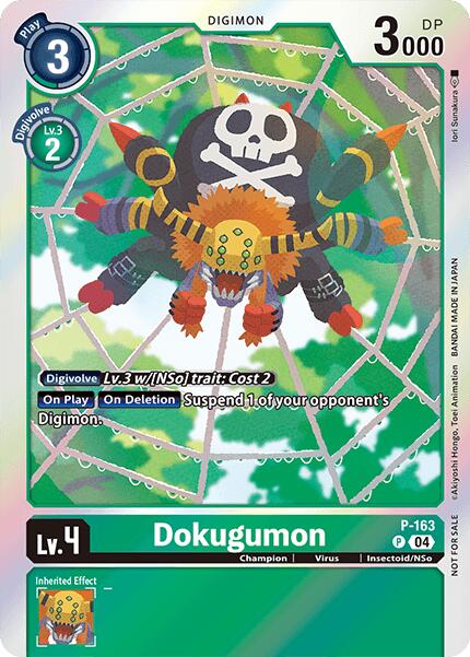 Dokugumon [P-163] (-Chain of Liberation- Upgrade Pack [Digimon LIBERATOR] | The Time Vault CA