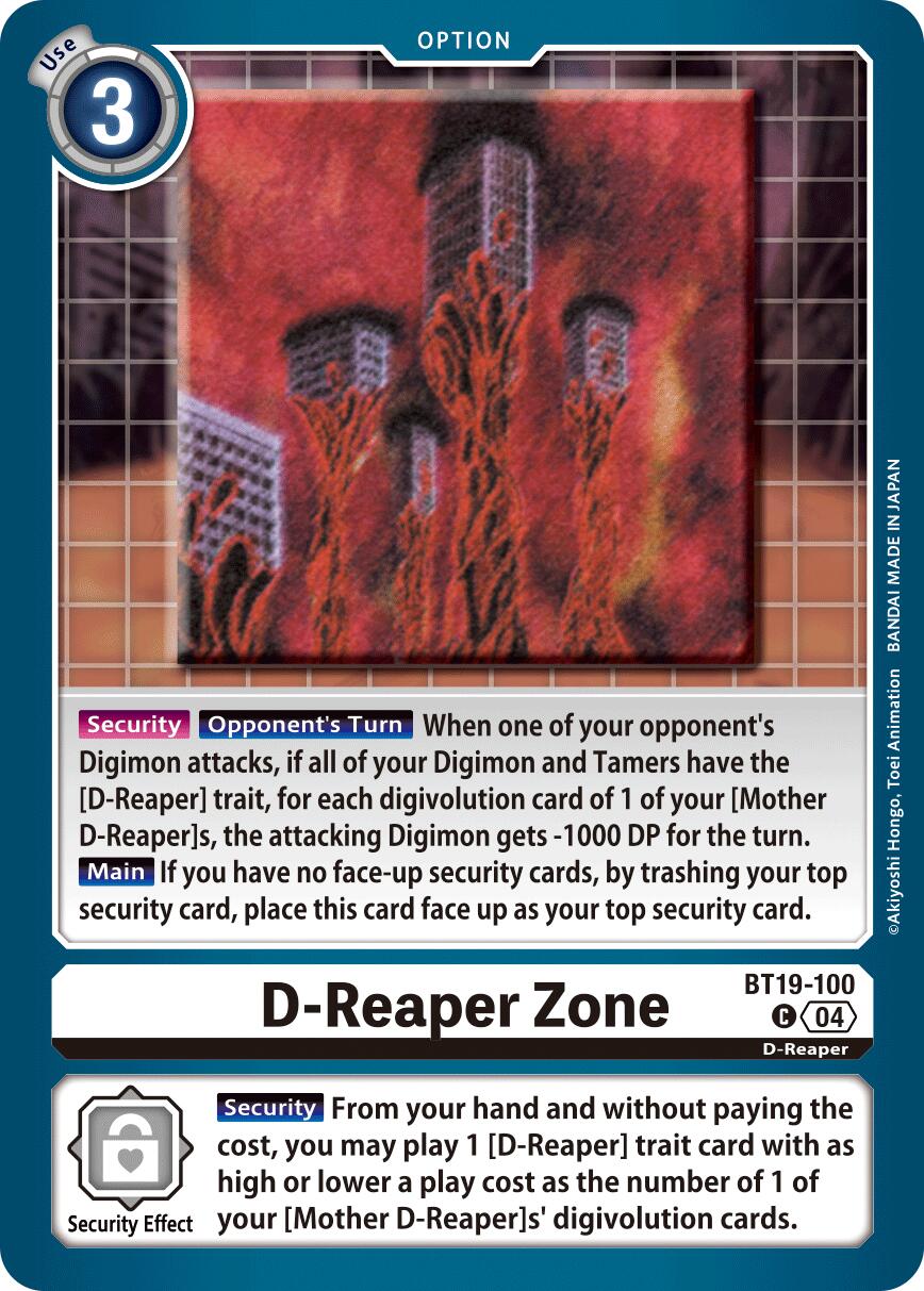 D-Reaper Zone [BT19-100] [Release Special Booster Ver.2.5] | The Time Vault CA