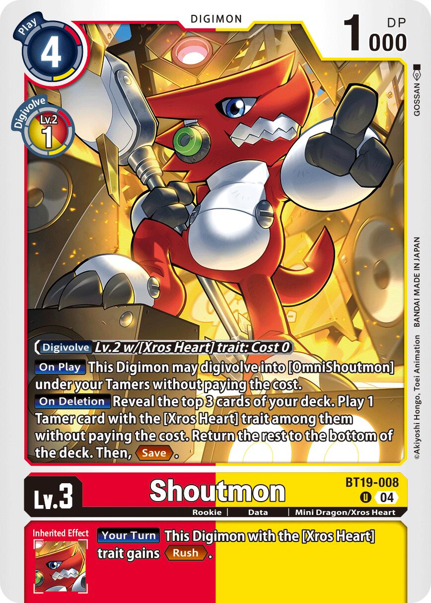 Shoutmon [BT19-008] [Release Special Booster Ver.2.5] | The Time Vault CA