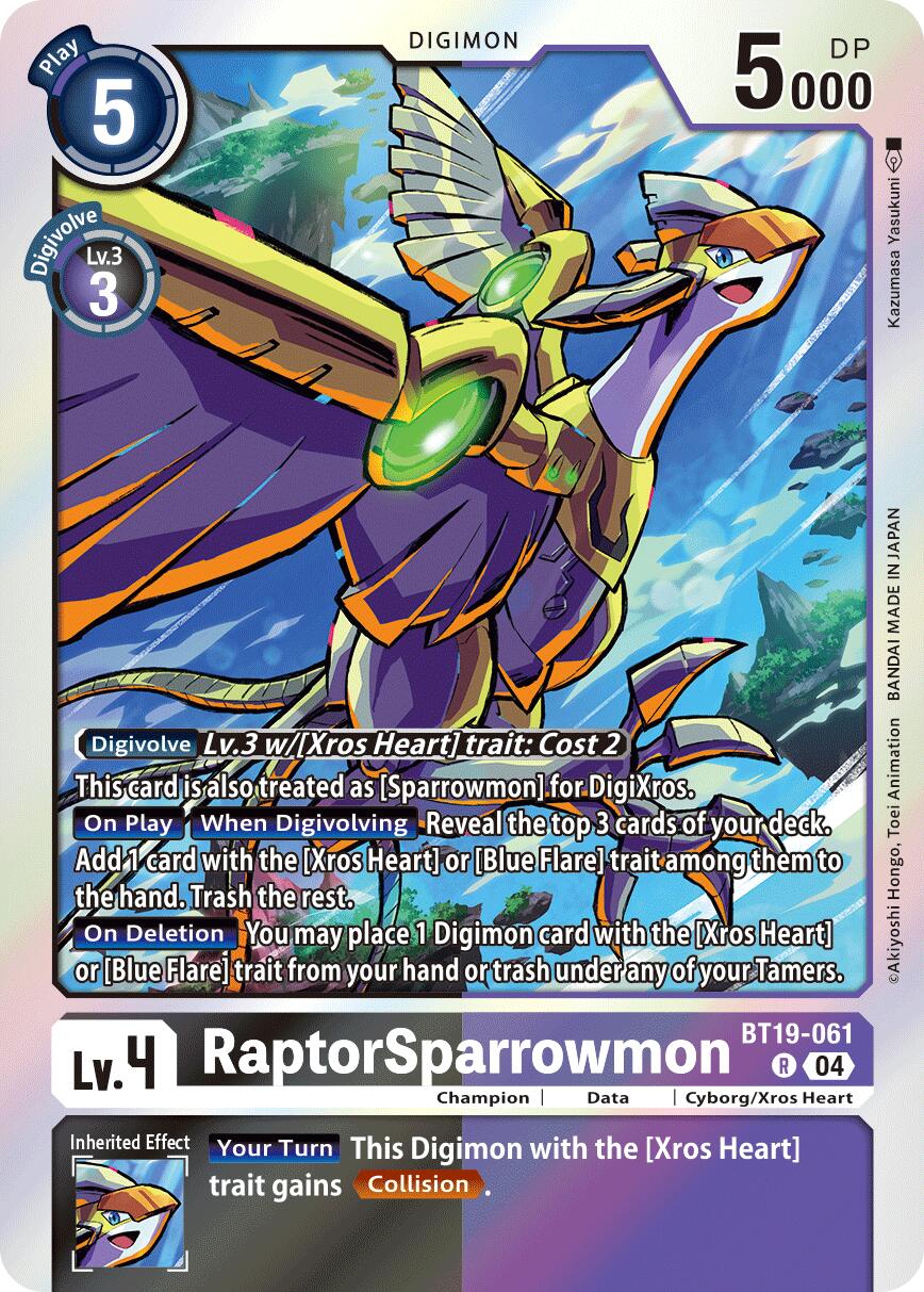 RaptorSparrowmon [BT19-061] [Release Special Booster Ver.2.5] | The Time Vault CA