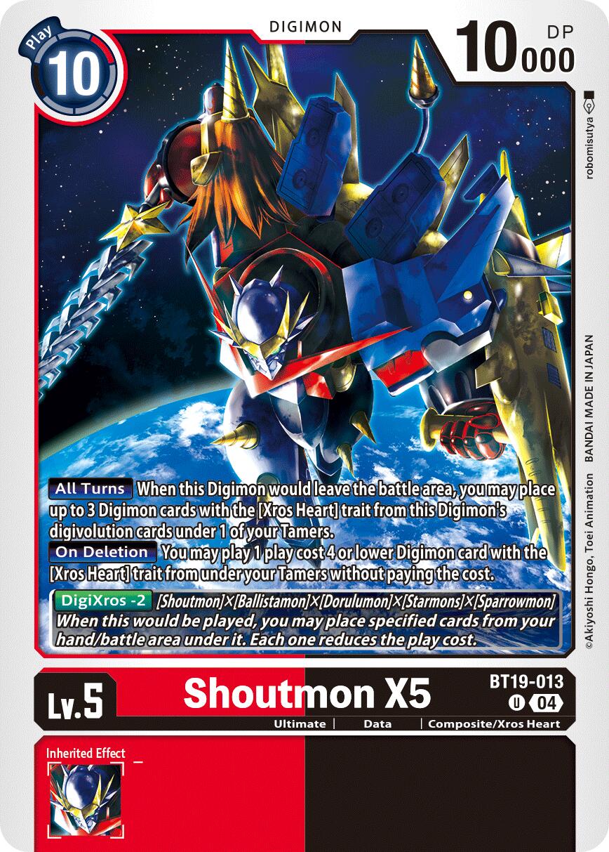 Shoutmon X5 [BT19-013] [Release Special Booster Ver.2.5] | The Time Vault CA