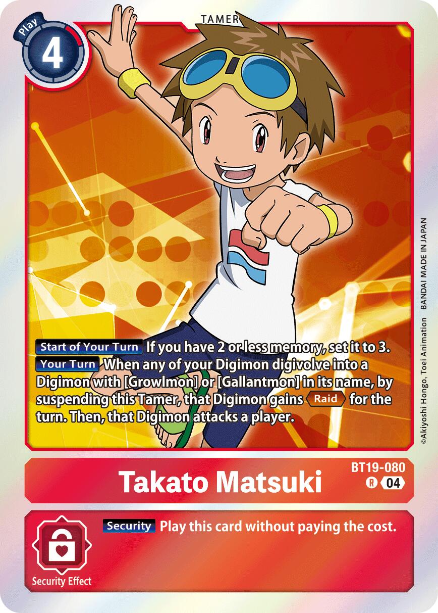 Takato Matsuki [BT19-080] [Release Special Booster Ver.2.5] | The Time Vault CA