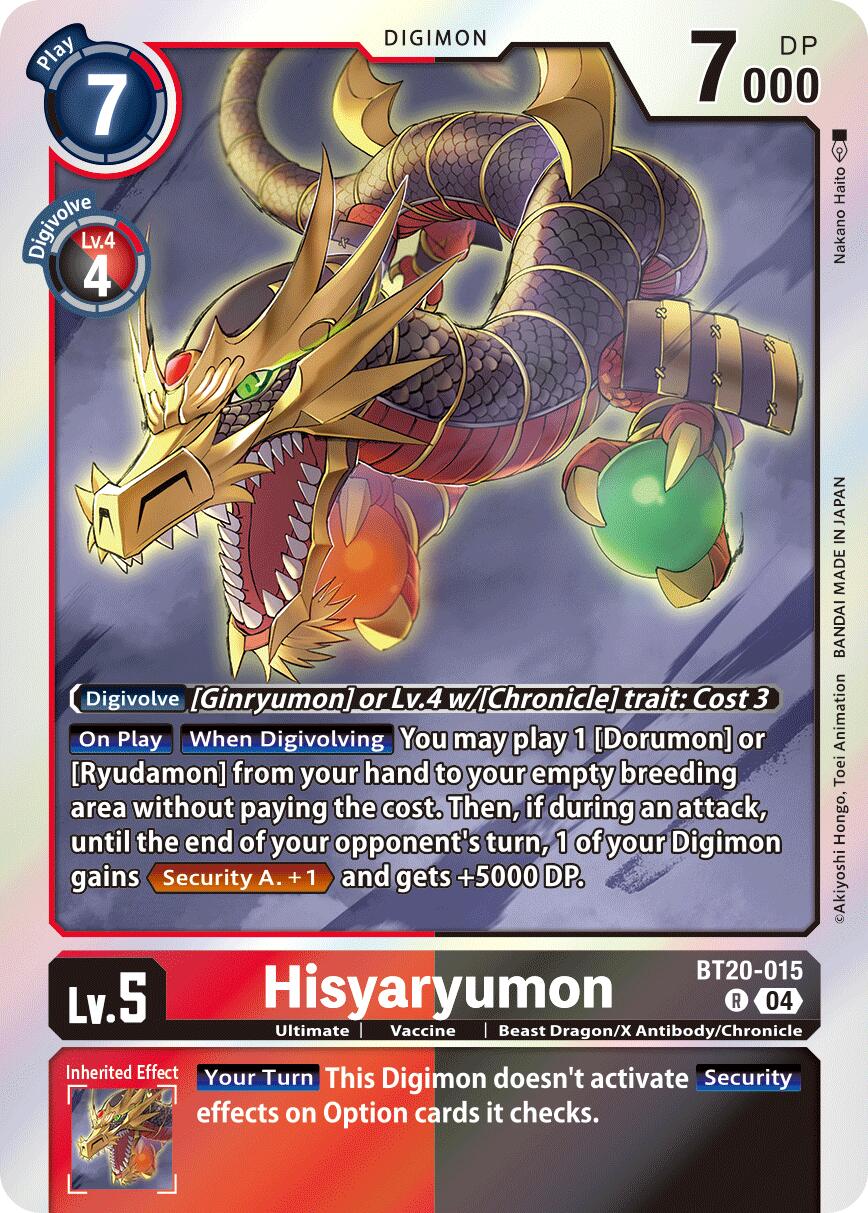 Hisyaryumon [BT20-015] [Release Special Booster Ver.2.5] | The Time Vault CA