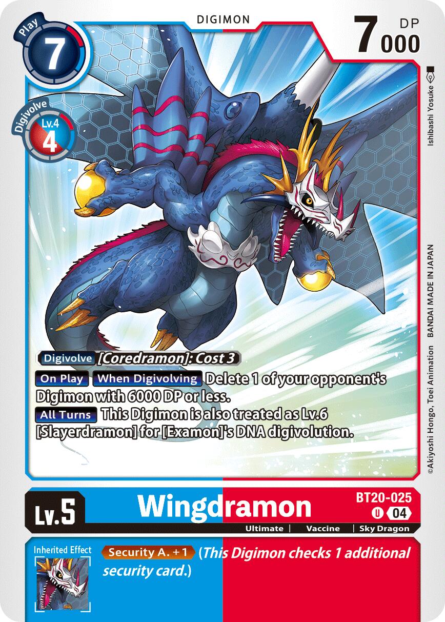 Wingdramon [BT20-025] [Release Special Booster Ver.2.5] | The Time Vault CA