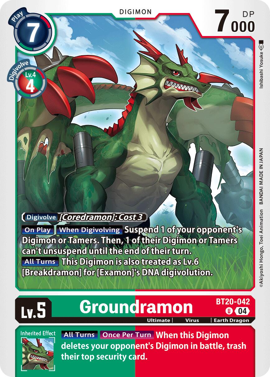 Groundramon [BT20-042] [Release Special Booster Ver.2.5] | The Time Vault CA