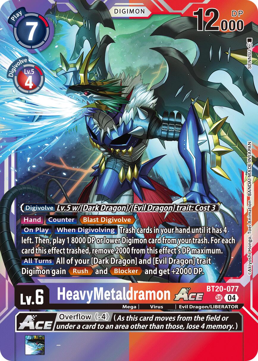 HeavyMetaldramon ACE [BT20-077] [Release Special Booster Ver.2.5] | The Time Vault CA