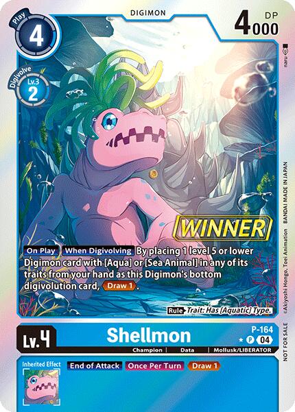 Shellmon [P-164] (Store Tournament 2025 Vo.1 Winner Pack) [Promotional Cards] | The Time Vault CA