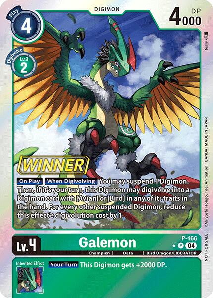 Galemon [P-166] (Store Tournament 2025 Vo.1 Winner Pack) [Promotional Cards] | The Time Vault CA