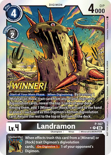 Landramon [P-167] (Store Tournament 2025 Vo.1 Winner Pack) [Promotional Cards] | The Time Vault CA