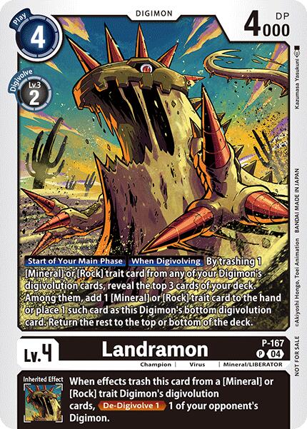 Landramon [P-167] (Store Tournament 2025 Vo.1 Participation Pack) [Promotional Cards] | The Time Vault CA