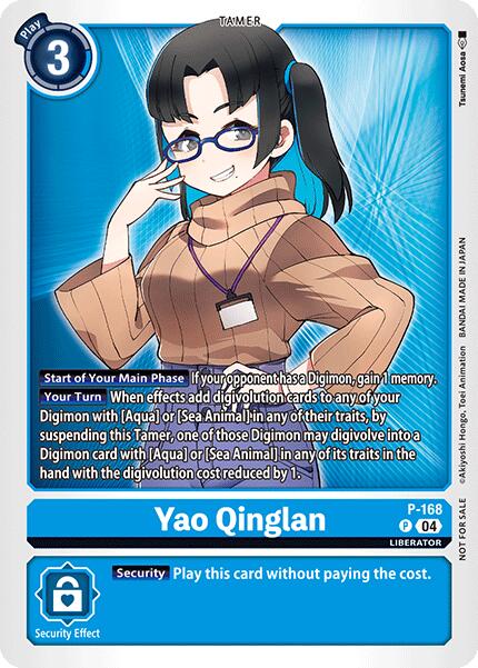 Yao Qinglan [P-168] (Store Tournament 2025 Vo.1 Participation Pack) [Promotional Cards] | The Time Vault CA