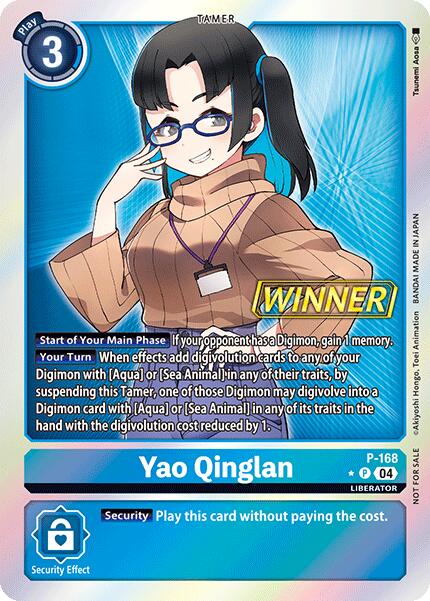 Yao Qinglan [P-168] (Store Tournament 2025 Vo.1 Winner Pack) [Promotional Cards] | The Time Vault CA