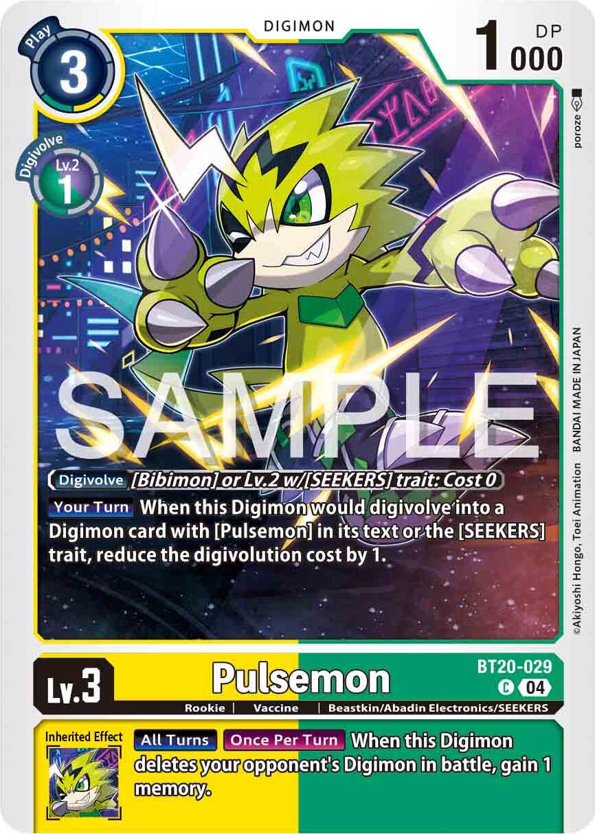 Pulsemon [BT20-029] [Release Special Booster 2.0] | The Time Vault CA