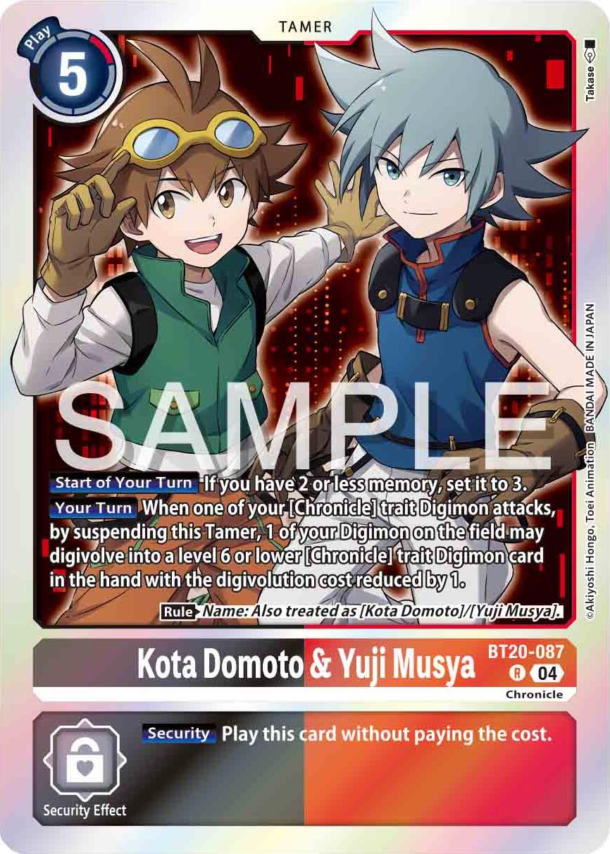 Kota Domoto & Yuji Musya [BT20-087] [Release Special Booster 2.0] | The Time Vault CA