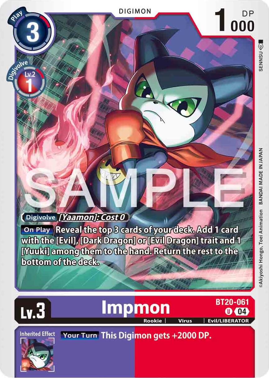 Impmon [BT20-061] - BT20-061 [Release Special Booster 2.0] | The Time Vault CA