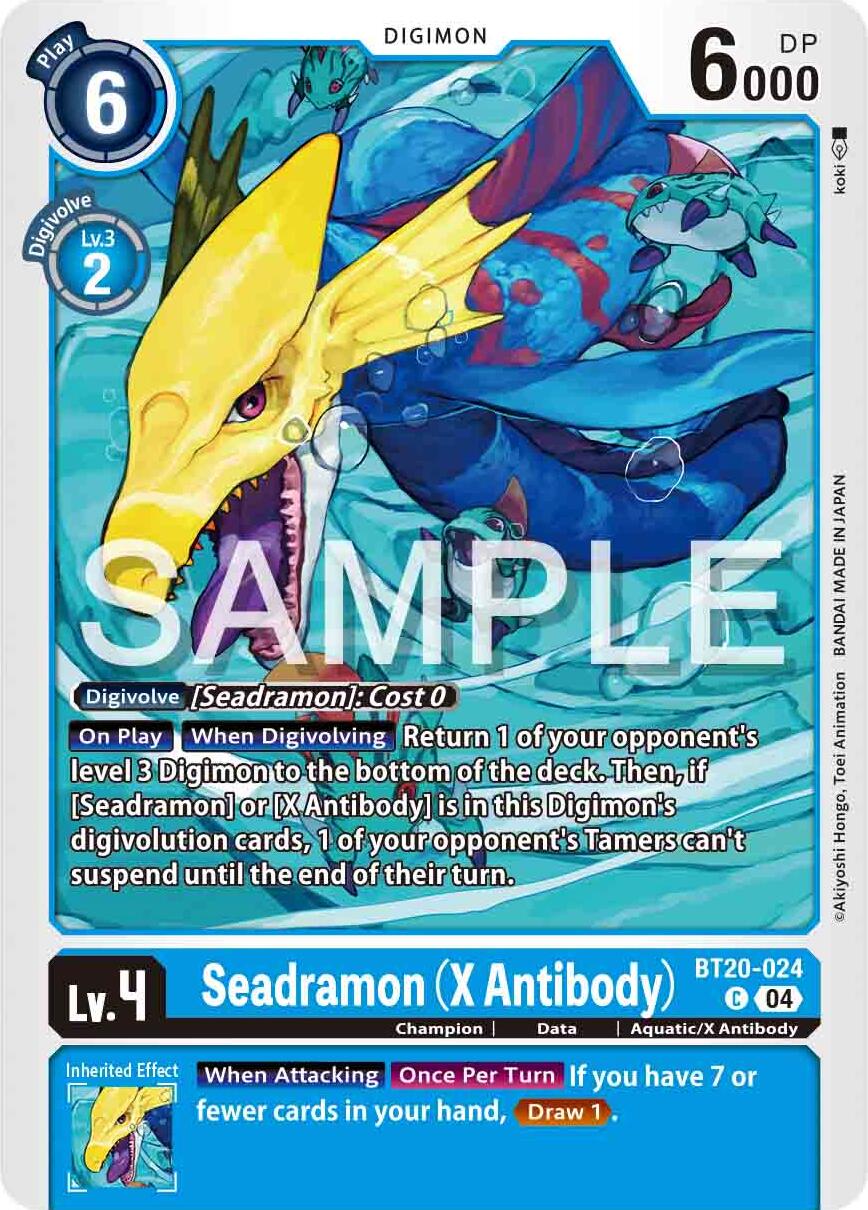 Seadramon [BT20-024] (X Antibody) [Release Special Booster 2.0] | The Time Vault CA