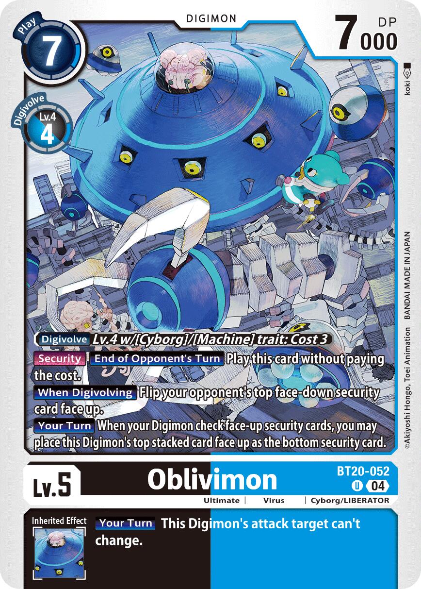 Oblivimon [BT20-052] [Release Special Booster Ver.2.5] | The Time Vault CA