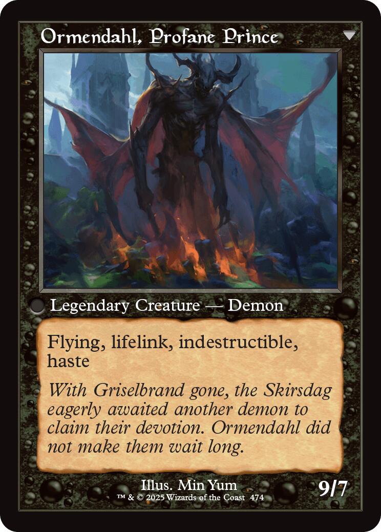 Westvale Abbey // Ormendahl, Profane Prince (Retro Frame) [Innistrad Remastered] | The Time Vault CA