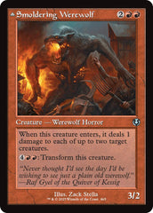 Smoldering Werewolf // Erupting Dreadwolf (Retro Frame) [Innistrad Remastered] | The Time Vault CA