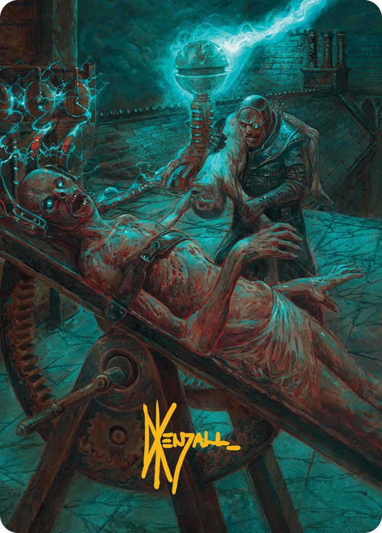 Rooftop Storm Art Card (Gold-Stamped Signature) [Innistrad Remastered Art Series] | The Time Vault CA
