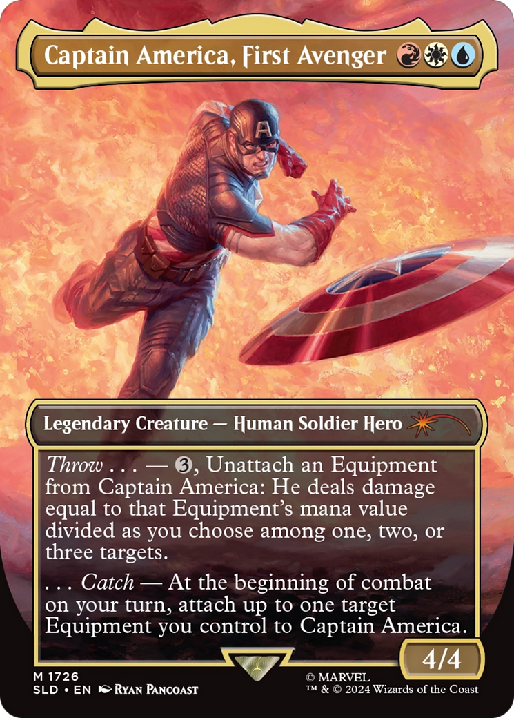 Captain America, First Avenger (Rainbow Foil) [Secret Lair Drop Series] | The Time Vault CA