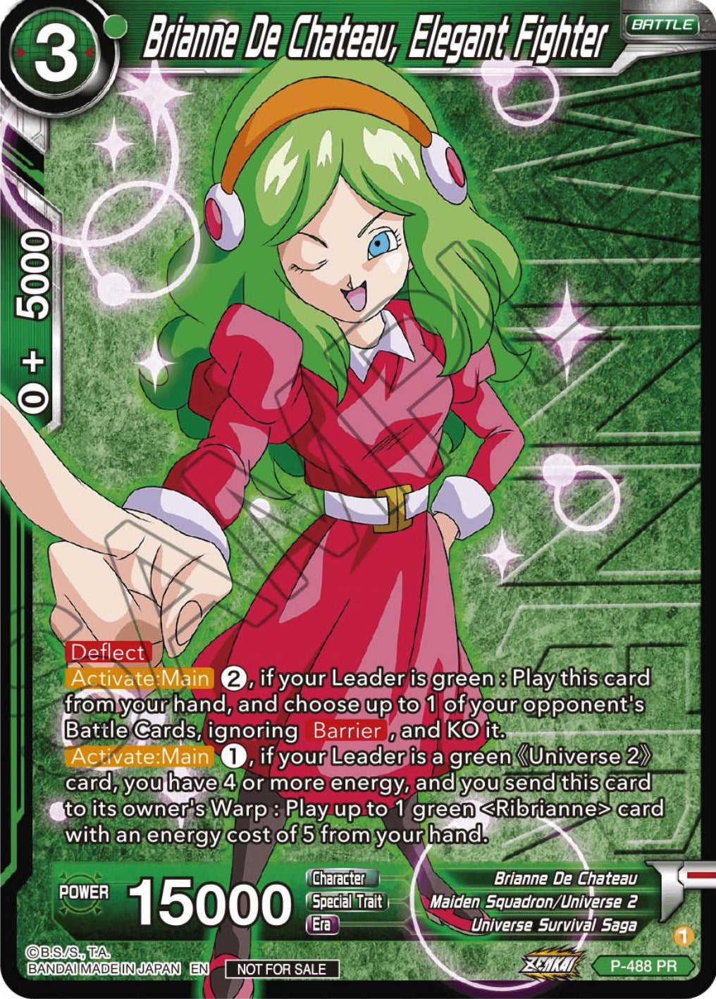 Brianne De Chateau, Elegant Fighter (Zenkai Series Tournament Pack Vol.3 Winner) (P-488) [Tournament Promotion Cards] | The Time Vault CA