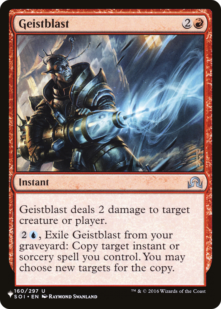 Geistblast [The List] | The Time Vault CA