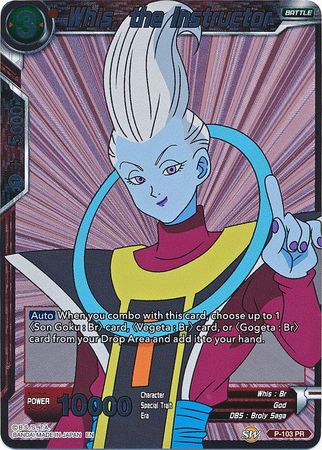 Whis, the Instructor (P-103) [Promotion Cards] | The Time Vault CA