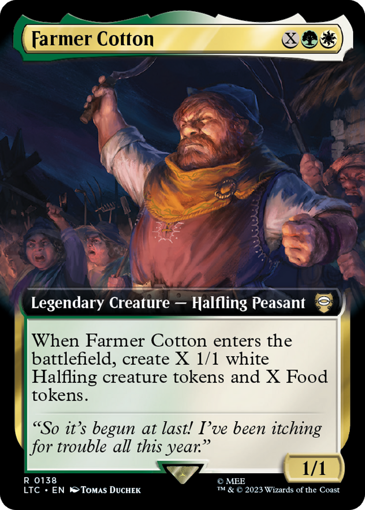 Farmer Cotton (Extended Art) [The Lord of the Rings: Tales of Middle-Earth Commander] | The Time Vault CA