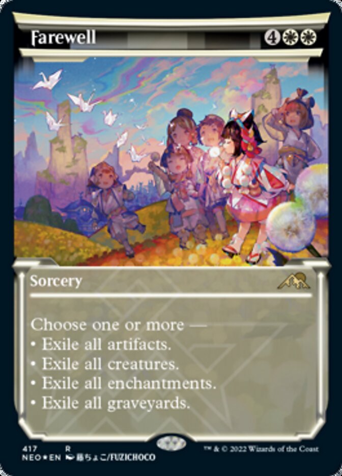 Farewell (Showcase) (Foil Etched) [Kamigawa: Neon Dynasty] | The Time Vault CA