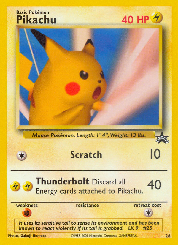 Pikachu (26) [Wizards of the Coast: Black Star Promos] | The Time Vault CA
