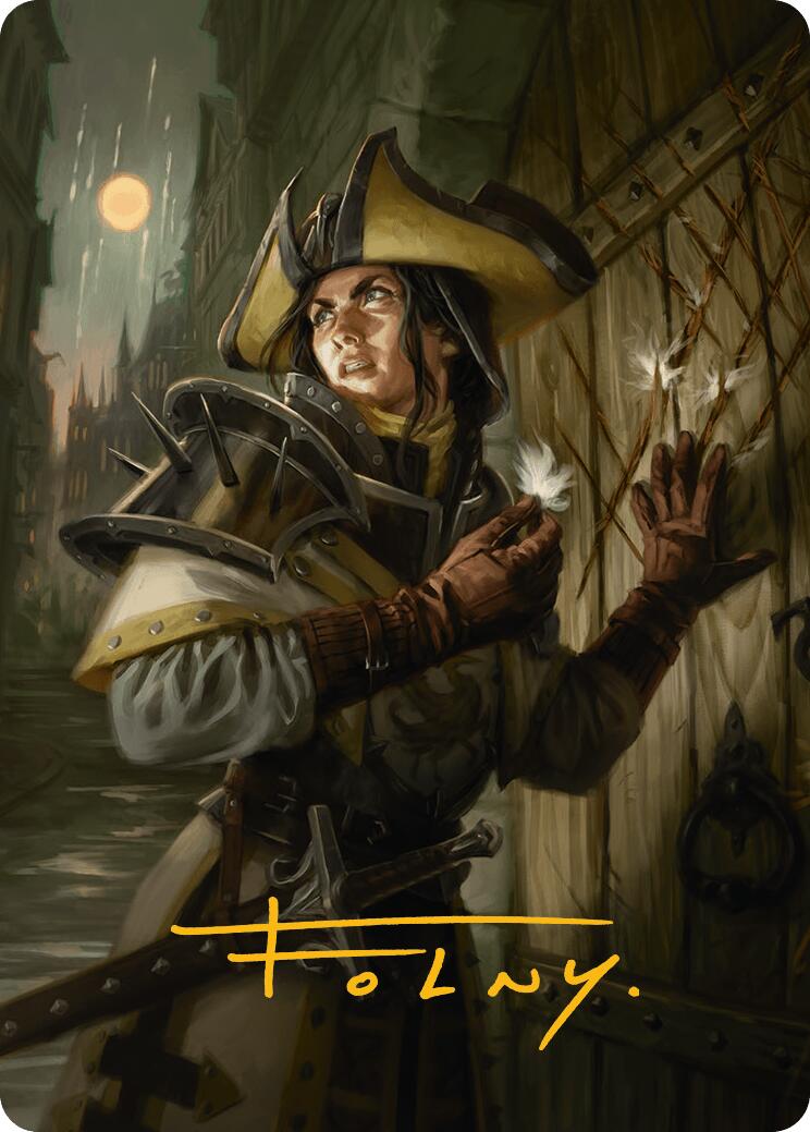 Thraben Inspector Art Card (Gold-Stamped Signature) [Innistrad Remastered Art Series] | The Time Vault CA