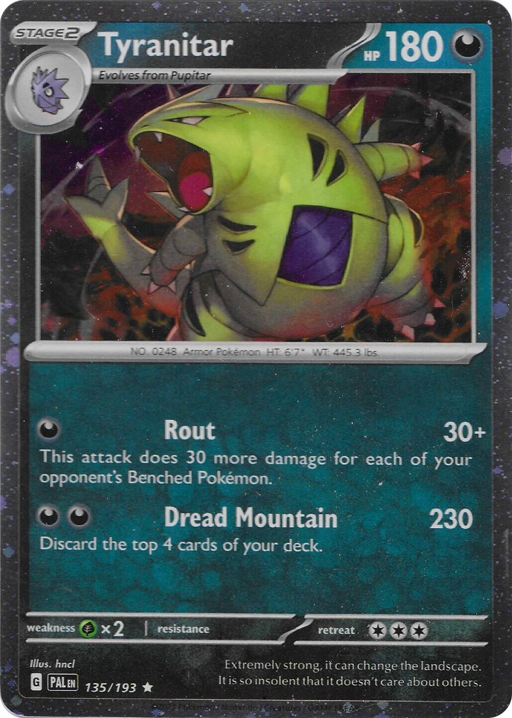 Tyranitar (135/193) (Cosmo Foil) [Miscellaneous Cards] | The Time Vault CA