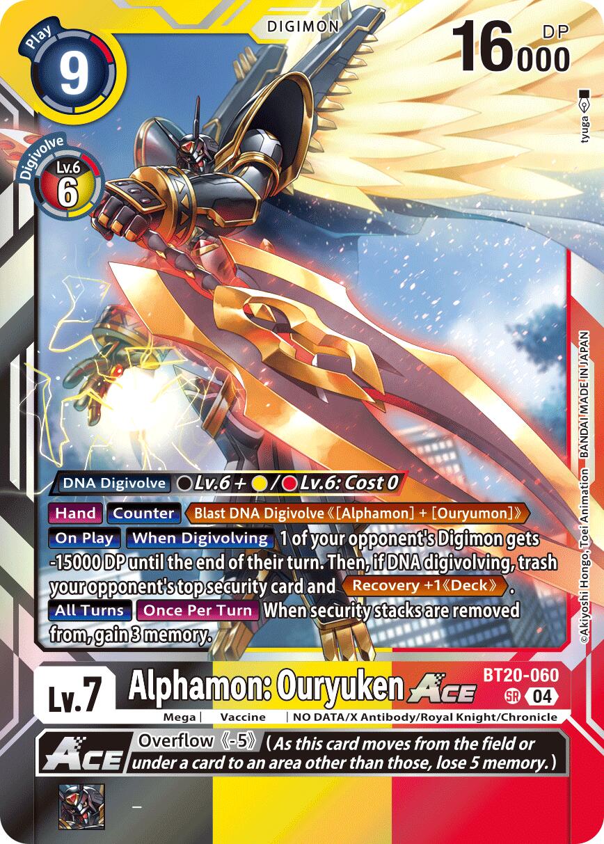 Alphamon: Ouryuken ACE [BT20-060] [Release Special Booster Ver.2.5] | The Time Vault CA