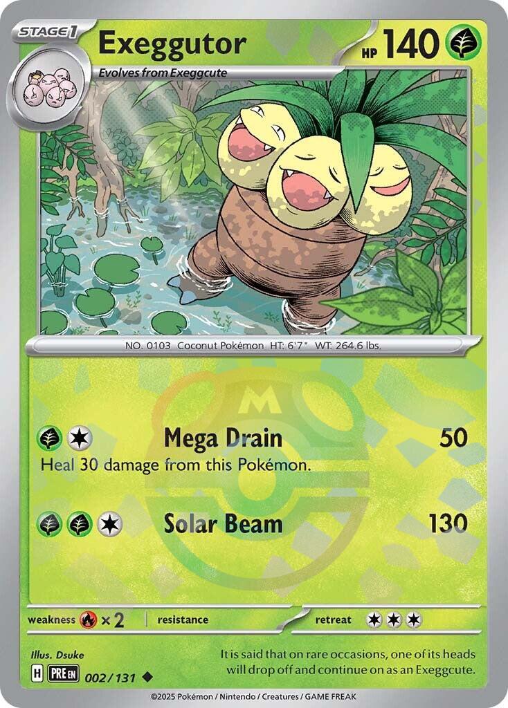 Exeggutor (002/131) (Master Ball Pattern) [Scarlet & Violet: Prismatic Evolutions] | The Time Vault CA