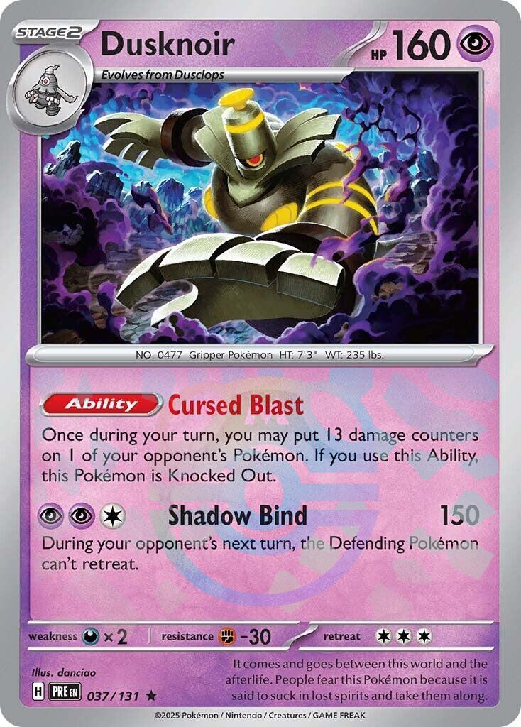 Dusknoir (037/131) (Master Ball Pattern) [Scarlet & Violet: Prismatic Evolutions] | The Time Vault CA
