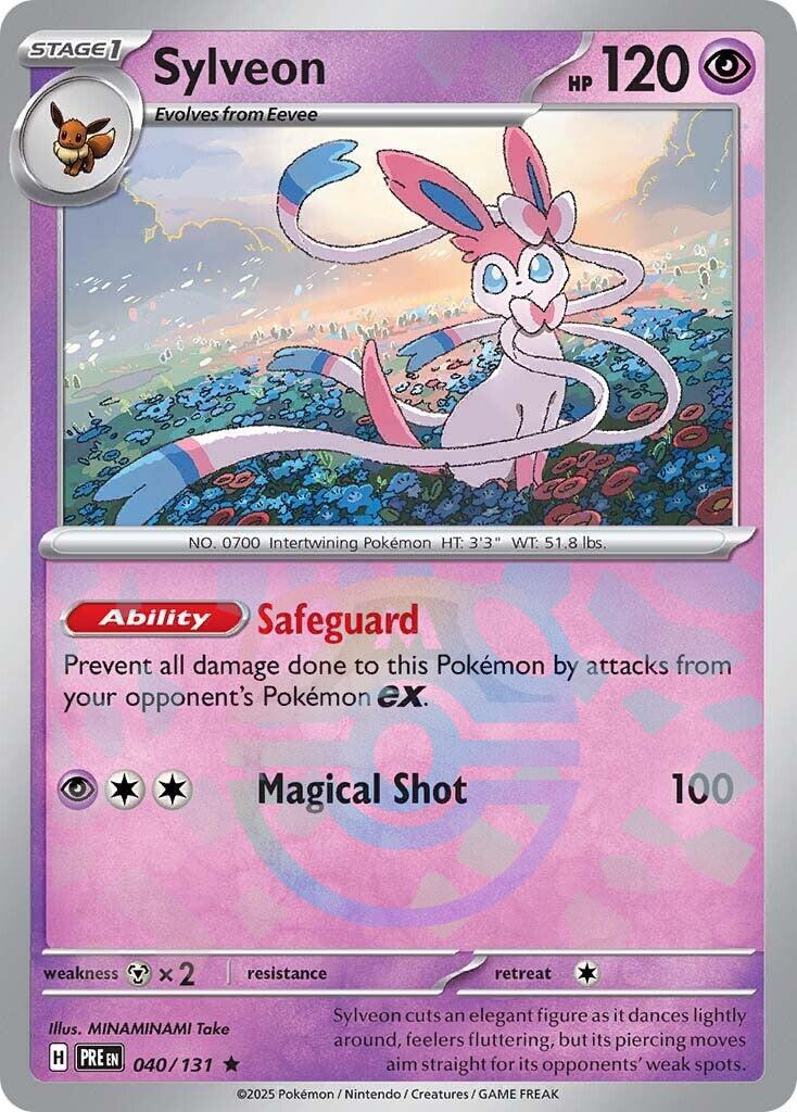 Sylveon (040/131) (Master Ball Pattern) [Scarlet & Violet: Prismatic Evolutions] | The Time Vault CA