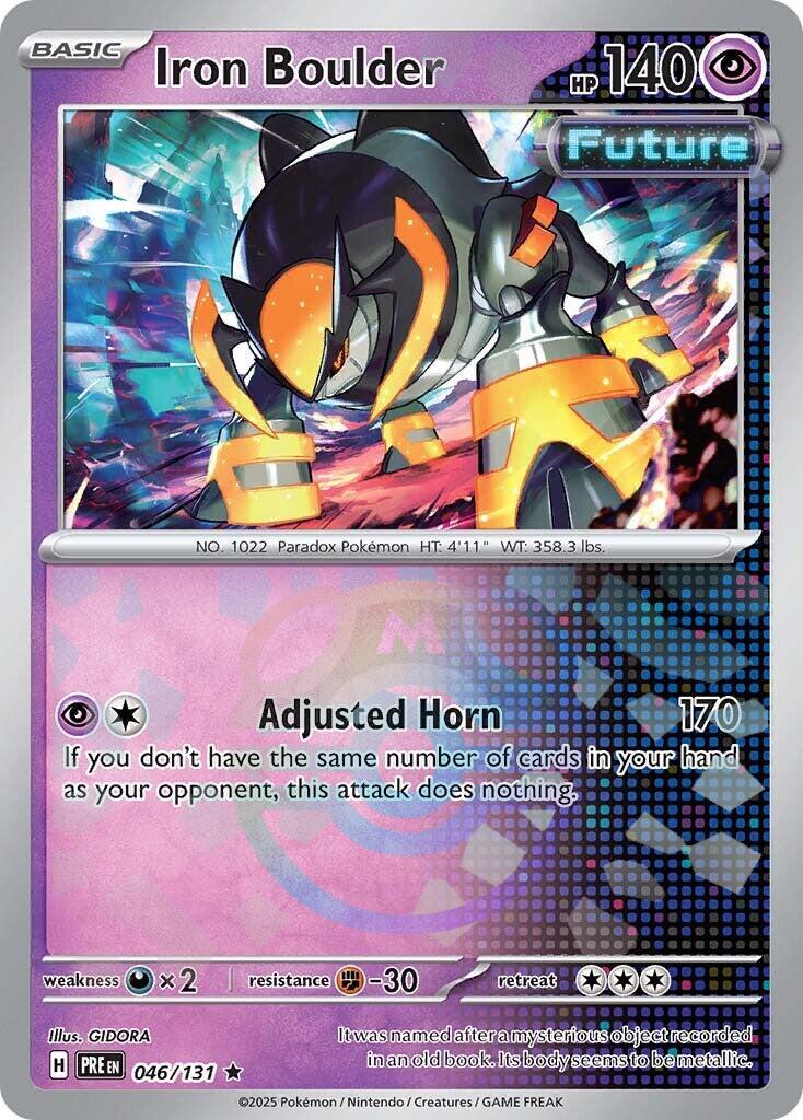 Iron Boulder (046/131) (Master Ball Pattern) [Scarlet & Violet: Prismatic Evolutions] | The Time Vault CA