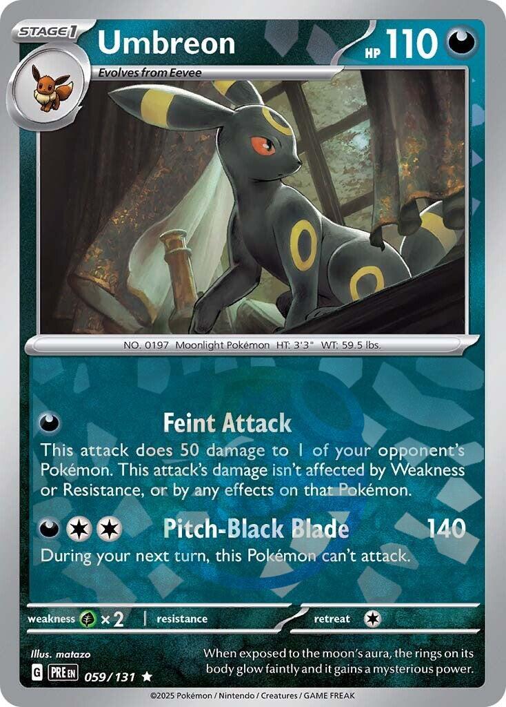 Umbreon (059/131) (Master Ball Pattern) [Scarlet & Violet: Prismatic Evolutions] | The Time Vault CA