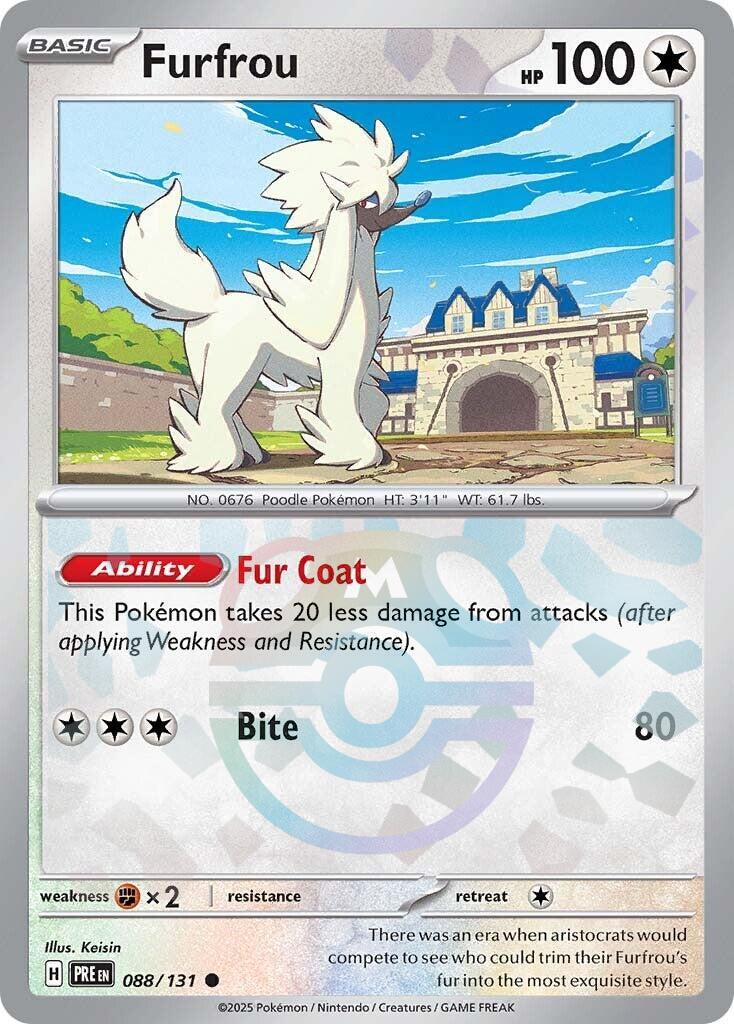 Furfrou (088/131) (Master Ball Pattern) [Scarlet & Violet: Prismatic Evolutions] | The Time Vault CA