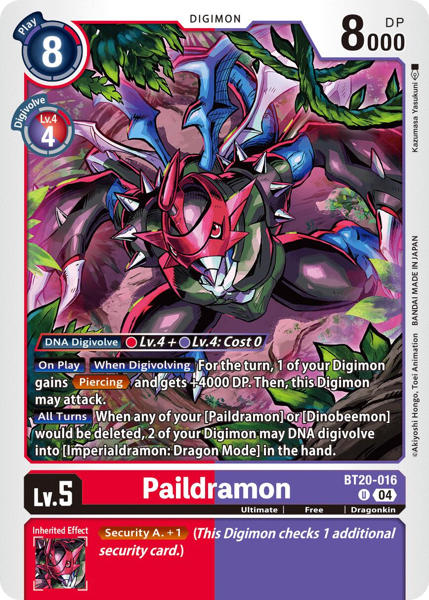 Paildramon [BT20-016] [Release Special Booster Ver.2.5] | The Time Vault CA