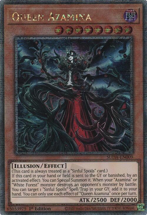 Queen Azamina (Quarter Century Secret Rare) [SUDA-EN009] Quarter Century Secret Rare | The Time Vault CA