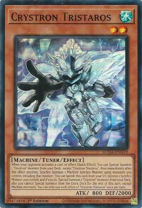 Crystron Tristaros [SUDA-EN019] Super Rare | The Time Vault CA