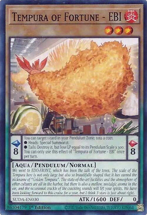 Tempura of Fortune - EBI [SUDA-EN030] Common | The Time Vault CA