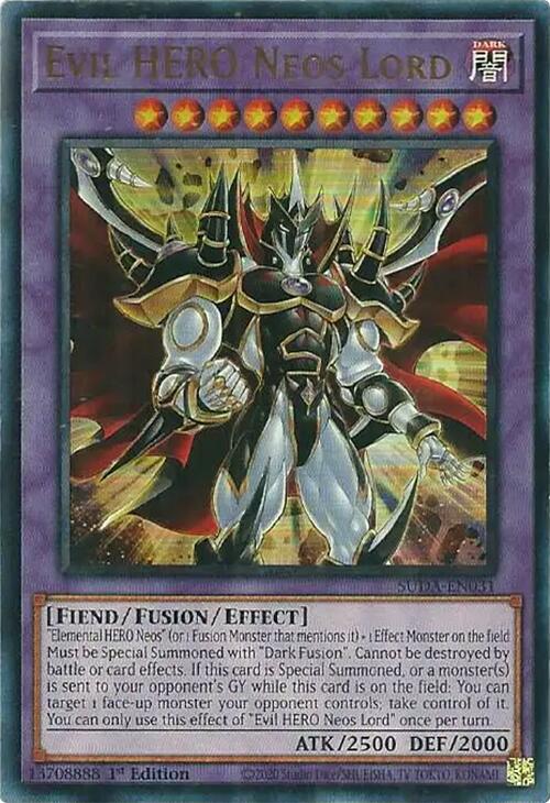 Evil HERO Neos Lord [SUDA-EN031] Ultra Rare | The Time Vault CA