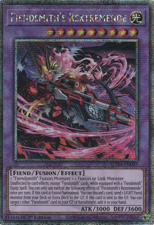 Fiendsmith's Rextremende (Quarter Century Secret Rare) [SUDA-EN037] Quarter Century Secret Rare | The Time Vault CA
